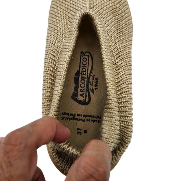 Arcopedico Sec V Slip On Womens Size EU‎ 37 US 6.5 Beige - Picture 10 of 12
